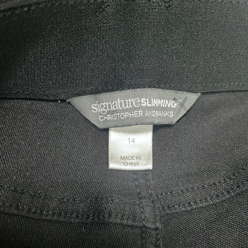 Women’s Christopher and Banks Signature
Slimming Mid Rise Jeans in Black Size 14 - Picture 2 of 7